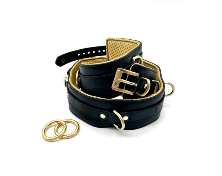 Black Swan Oberschenkel Fessel Black Gold