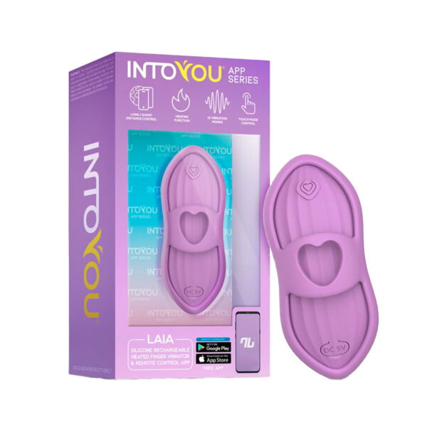 Alternative view of INTOYOU LAIA BEHEIZBARER FINGERVIBRATOR MIT APP STEUERUNG LILA