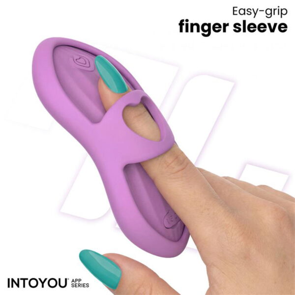 INTOYOU LAIA BEHEIZBARER FINGERVIBRATOR MIT APP STEUERUNG LILA
