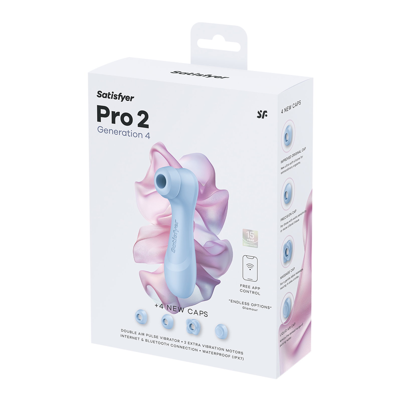 Satisfyer Pro 2 Generation 4 Vibrator mit doppeltem Luftpuls und App-Steuerung Blue – Bild 2