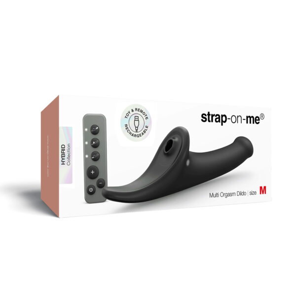 STRAP ON ME MULTI ORGASM REALISTIC DILDO BLACK M – Bild 3