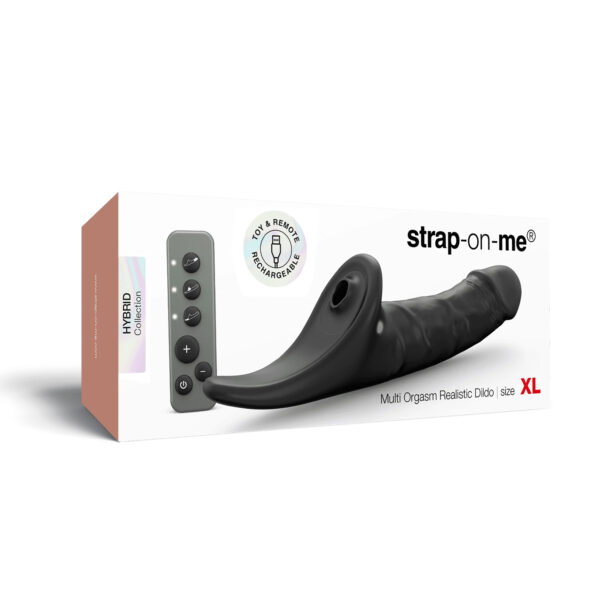 STRAP ON ME MULTI ORGASM REALISTIC DILDO BLACK XL – Bild 3