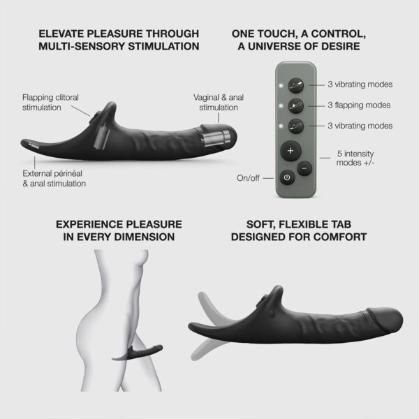 STRAP ON ME MULTI ORGASM REALISTIC DILDO BLACK XL – Bild 5