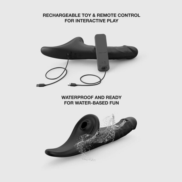 STRAP ON ME MULTI ORGASM REALISTIC DILDO BLACK XL – Bild 6