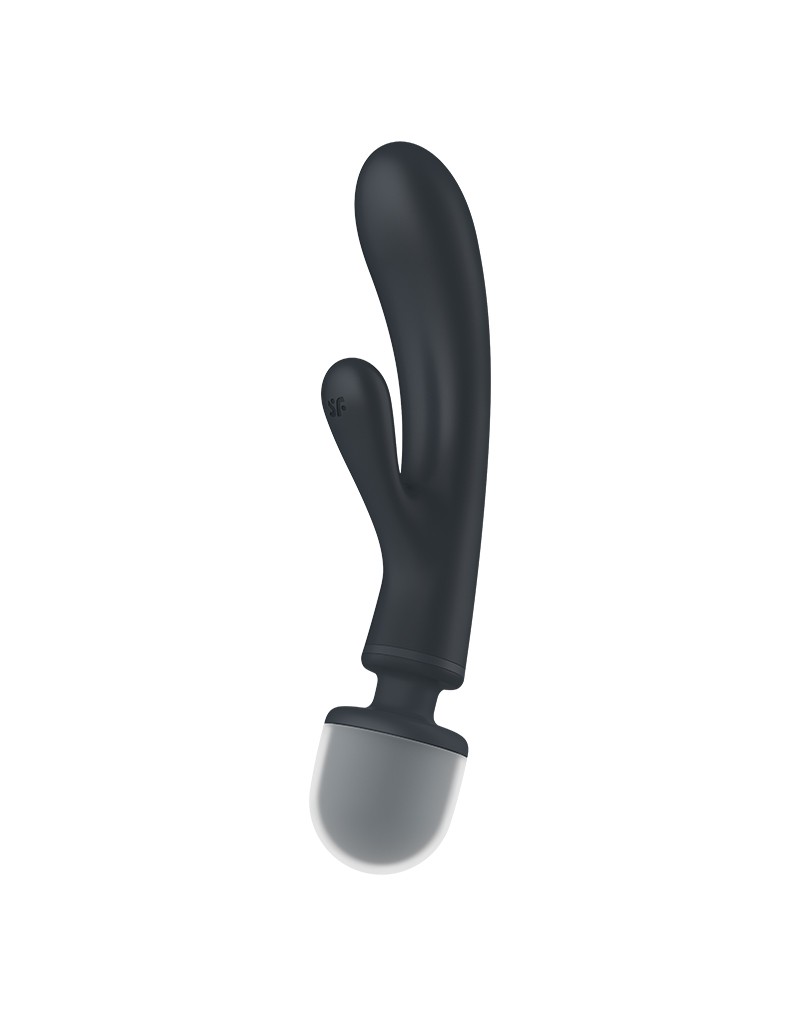 SATISFYER TRIPLE LOVER 2 IN 1 MASSAGESTAB RABBIT VIBRATOR SCHWARZ – Bild 6