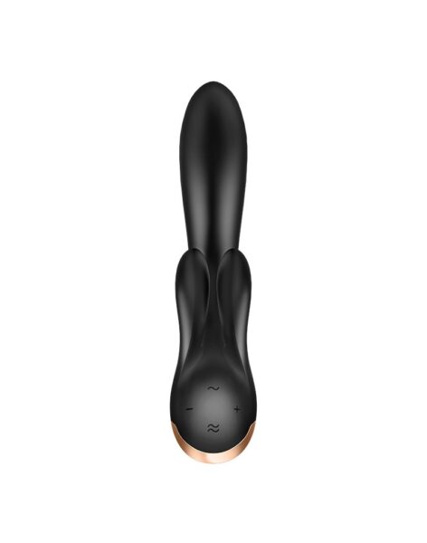 SATISFYER DOUBLE FLEX RABBIT VIBRATOR SCHWARZ – Bild 5