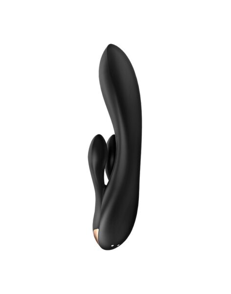 SATISFYER DOUBLE FLEX RABBIT VIBRATOR SCHWARZ – Bild 4