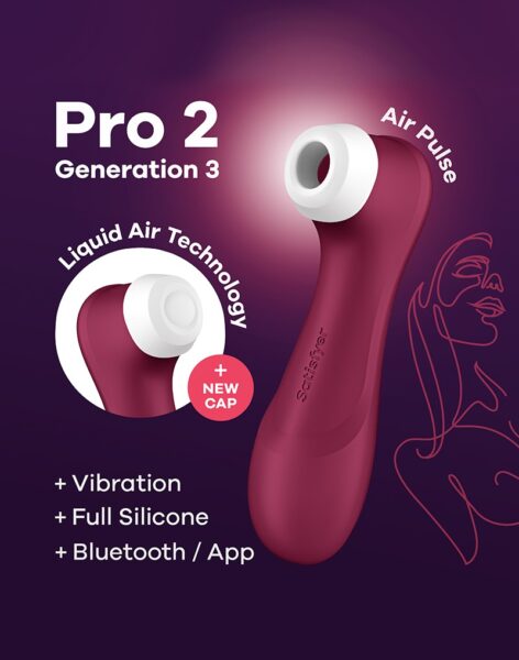 SATISFYER PRO 2 GENERATION 3 AIR PULSE VIBRATOR ROT – Bild 9