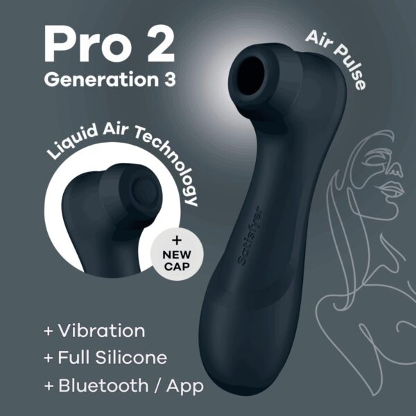 SATISFYER PRO 2 GENERATION 3 AIR PULSE VIBRATOR SCHWARZ – Bild 6