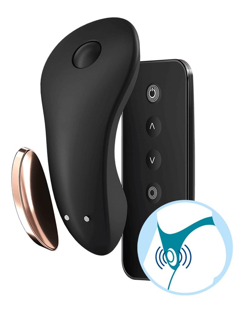 SATISFYER LITTLE SECRET PANTY VIBRATOR SCHWARZ – Bild 6