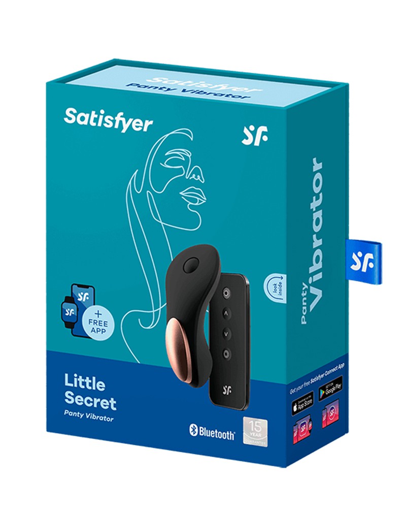 SATISFYER LITTLE SECRET PANTY VIBRATOR SCHWARZ – Bild 2