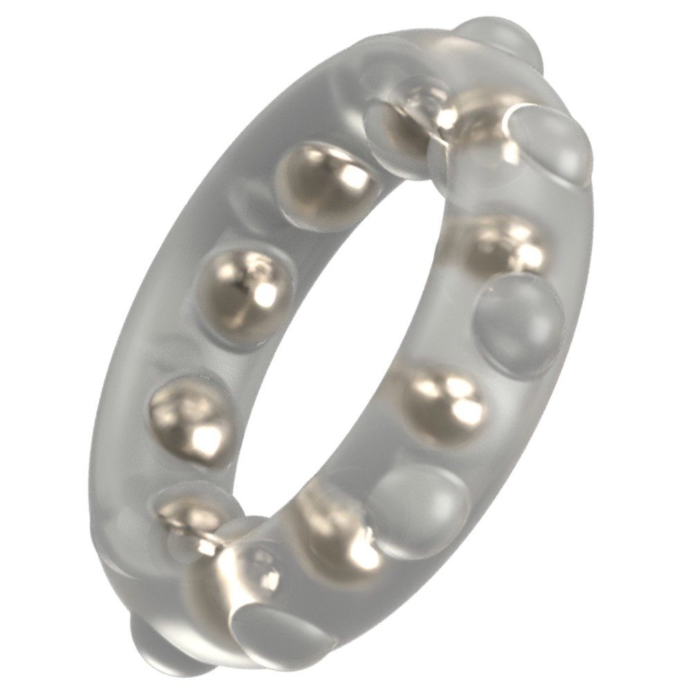 Rebel Cock Ring with Metal Balls – Bild 4