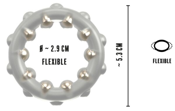 Rebel Cock Ring with Metal Balls – Bild 6