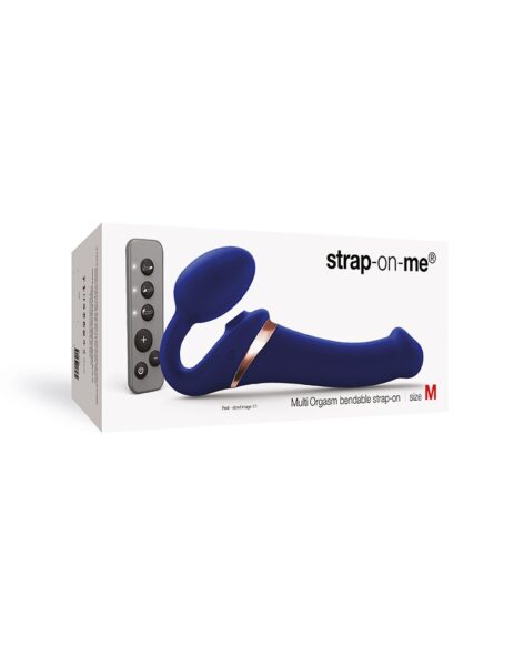 STRAP ON ME MULTI ORGASM DILDO MIT LECKSTIMULATION BLAU M – Bild 3