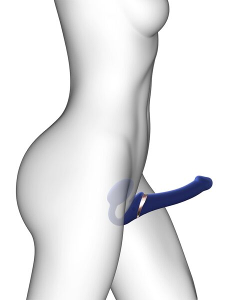 Alternative view of STRAP ON ME MULTI ORGASM DILDO MIT LECKSTIMULATION BLAU M
