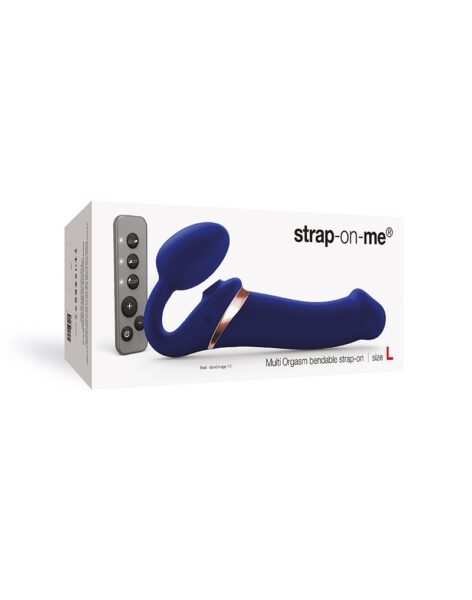 STRAP ON ME MULTI ORGASM DILDO MIT LECKSTIMULATION BLAU L – Bild 3