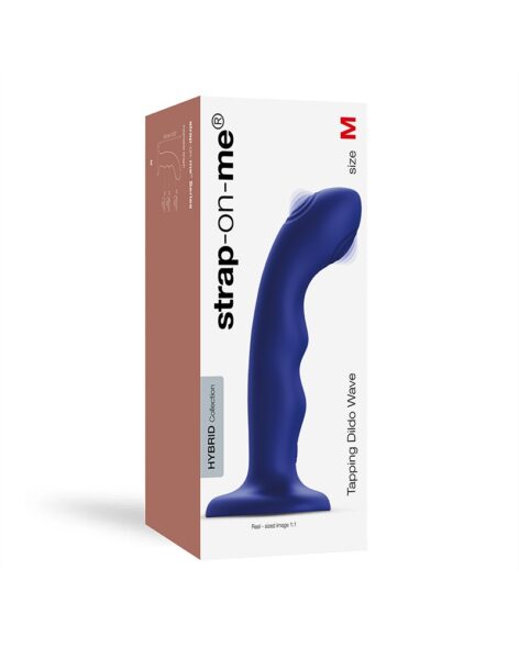 STRAP ON ME TAPPING DILDO WAVE BLAU – Bild 3