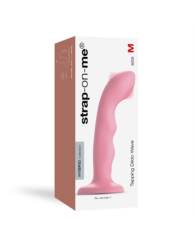 STRAP ON ME TAPPING DILDO WAVE ROSA – Bild 3