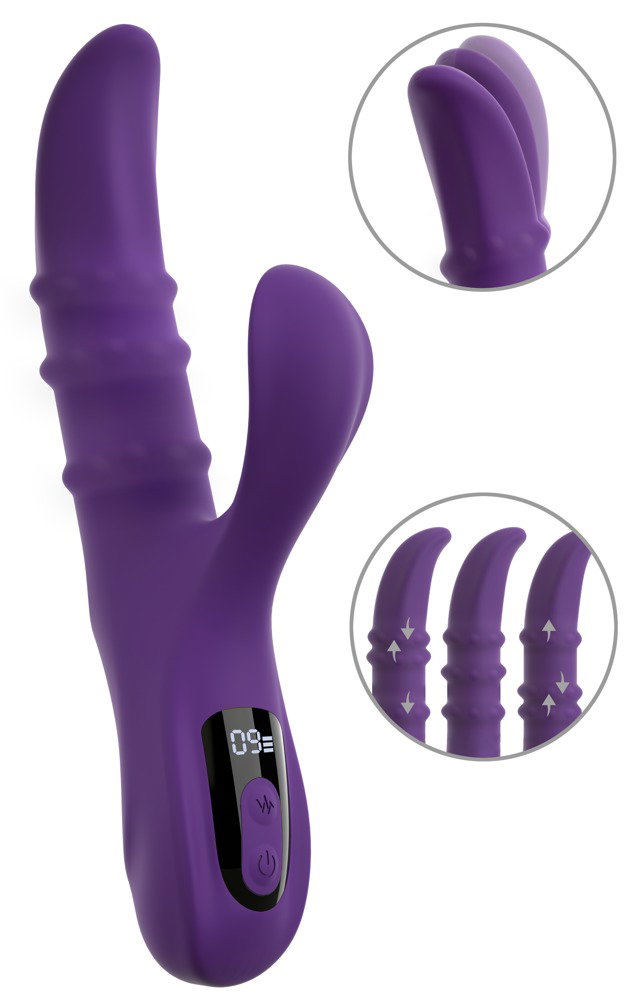 You2Toys Nodding Rabbit Vibrator with 3 Moving Rings – Bild 2