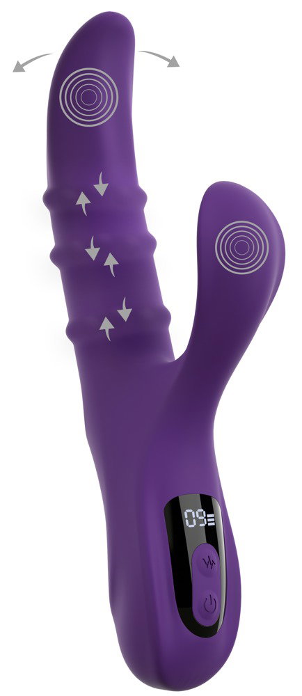 You2Toys Nodding Rabbit Vibrator with 3 Moving Rings – Bild 5