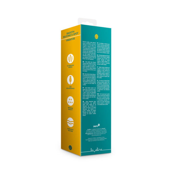 Loveline by Shots Glatter Silikon G-Punkt Vibrator - Teal Blau – Bild 3
