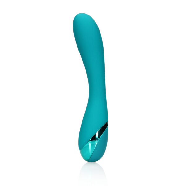 Loveline by Shots Glatter Silikon G-Punkt Vibrator - Teal Blau – Bild 5