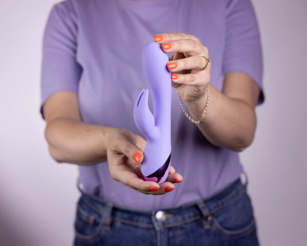 Loveline by Shots Glatter Silikon-Hase Vibrator - Digital Lavendel – Bild 6