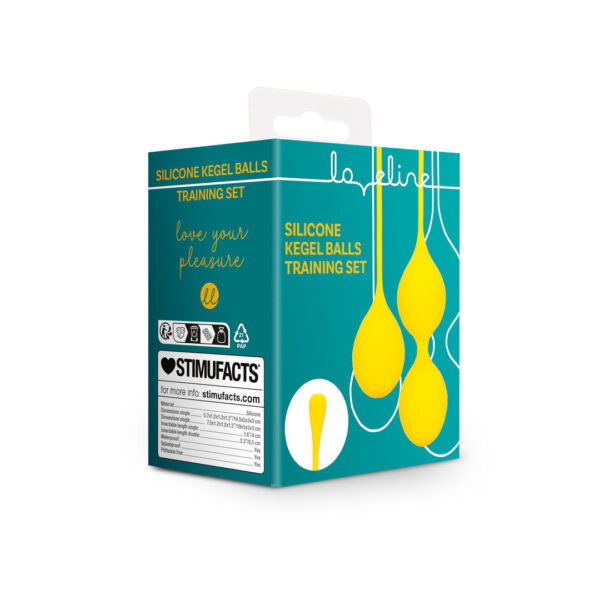 Alternative view of Loveline by Shots Silicone Kegel Balls Trainingsset - Carambola