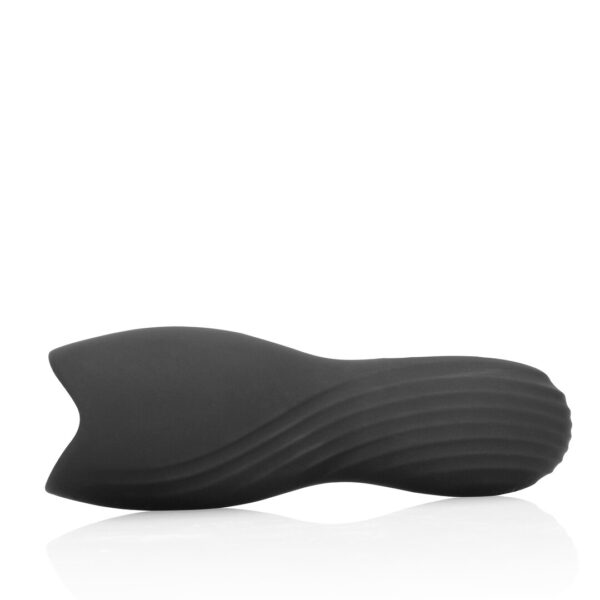 Loveline by Shots Vibrating Masturbator Sleeve - Lakritz Schwarz – Bild 5