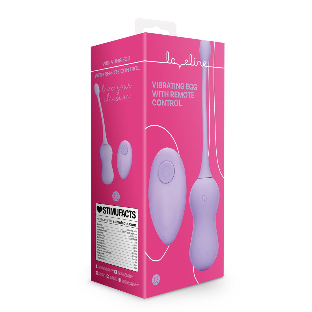 Loveline by Shots Vibrating Egg mit Fernbedienung - Violet Harmony – Bild 2