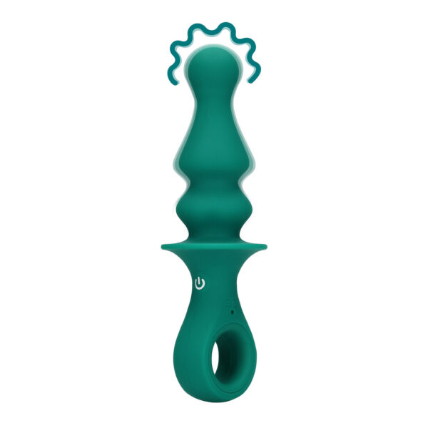 Loveline by Shots Bauernförmiger Anal Vibrator - Pfauenfeder