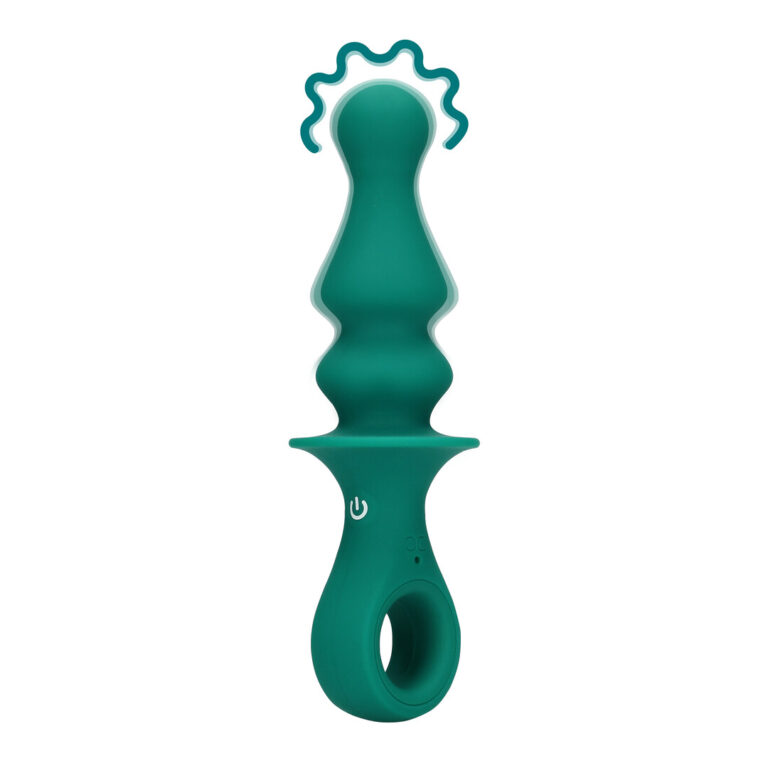 Loveline by Shots Bauernförmiger Anal Vibrator - Pfauenfeder