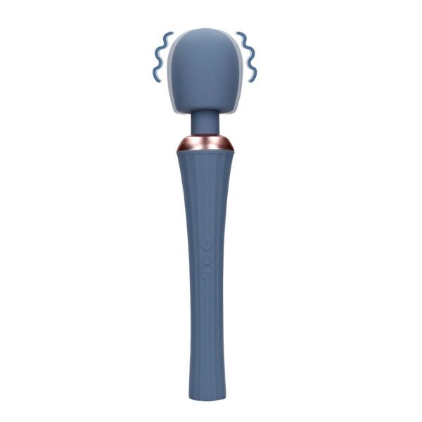 Loveline by Shots Kraftvoller Wand Vibrator mit vibrationslosem Griff - Blue Nova
