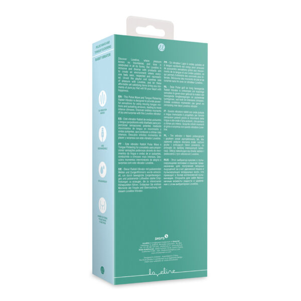 Loveline by Shots Pulse Wave und Tonge Flickering Rabbit Vibrator - Pulswelle und Zungenschlag Vibrator - Blue Grass – Bild 3