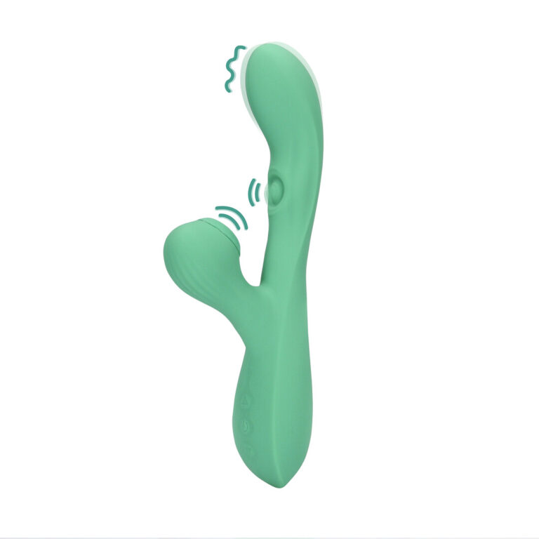 Loveline by Shots Pulse Wave und Tonge Flickering Rabbit Vibrator - Pulswelle und Zungenschlag Vibrator - Blue Grass