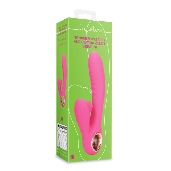 Alternative view of Loveline by Shots Zungenschlag Rabbit Vibrator mit Wärmefunktion - Exuberant Pink