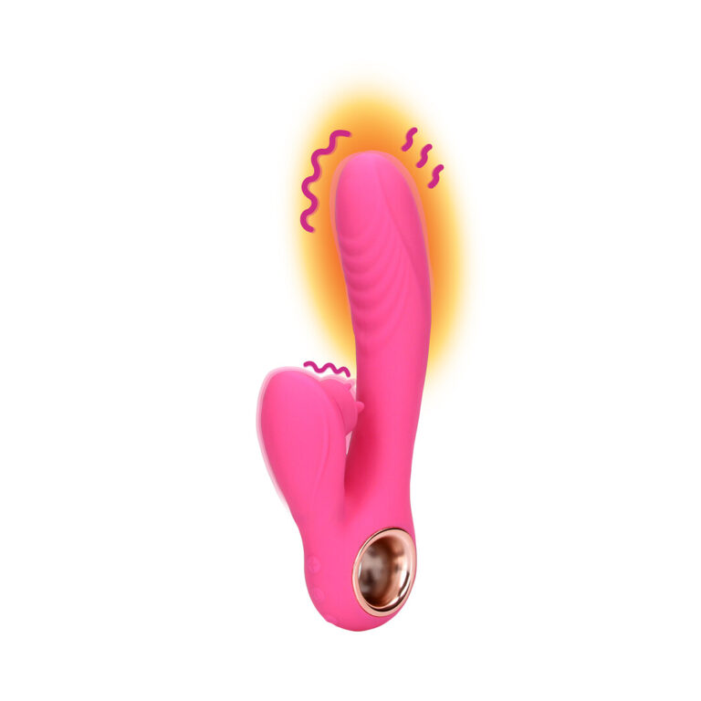 Loveline by Shots Zungenschlag Rabbit Vibrator mit Wärmefunktion - Exuberant Pink