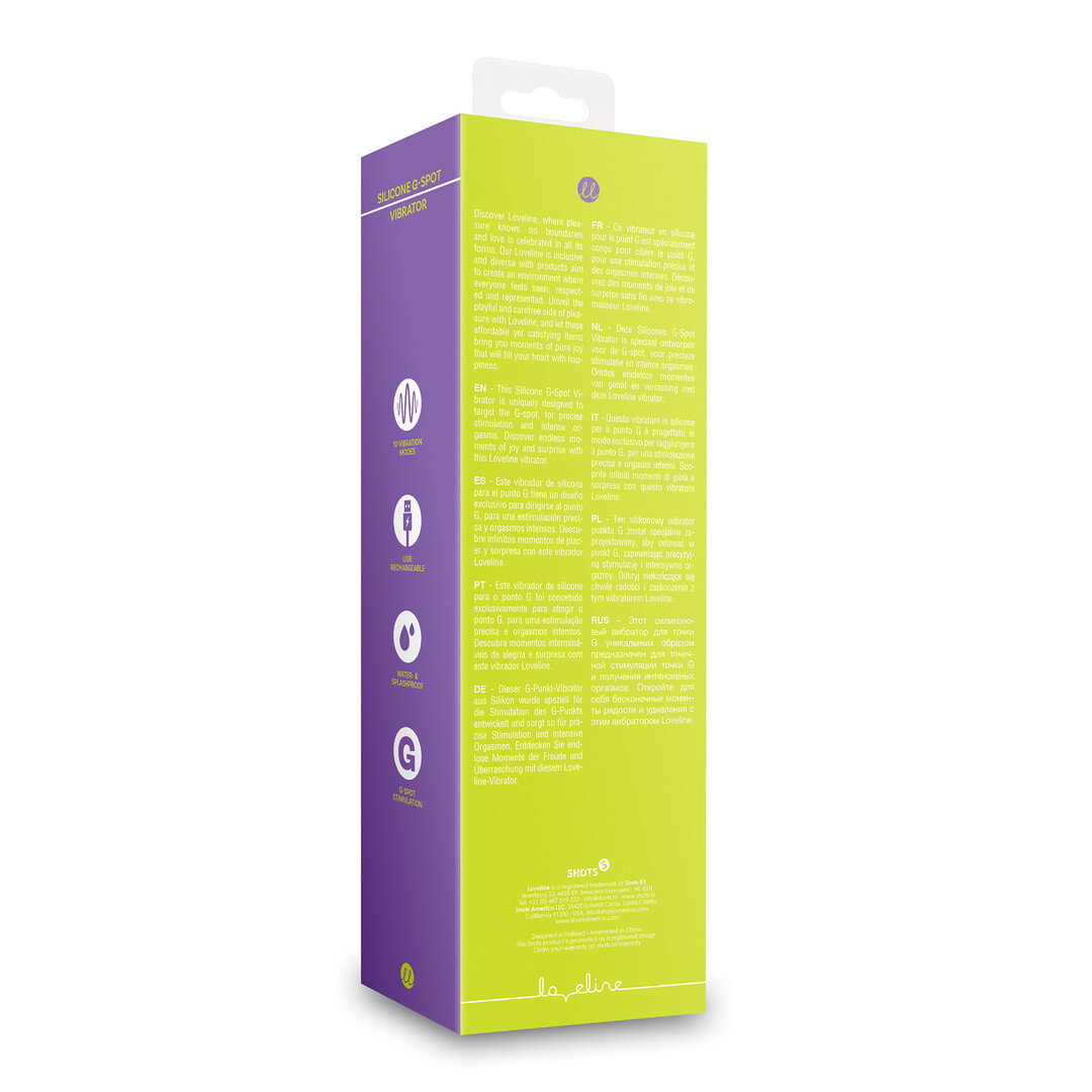 Loveline by Shots Silikon G-Spot Vibrator - Lime Passion – Bild 3