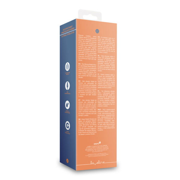Loveline by Shots Silikon Rabbit Vibrator mit aufgefächerten klitoralen Stimulatoren - Glazed Carrots – Bild 3