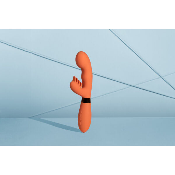 Loveline by Shots Silikon Rabbit Vibrator mit aufgefächerten klitoralen Stimulatoren - Glazed Carrots – Bild 6