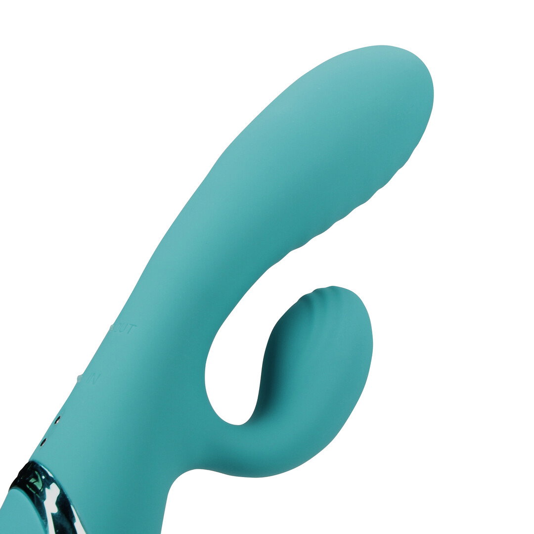 Loveline by Shots Sich aufblasender Rabbit Vibrator - Peacock Blue – Bild 6