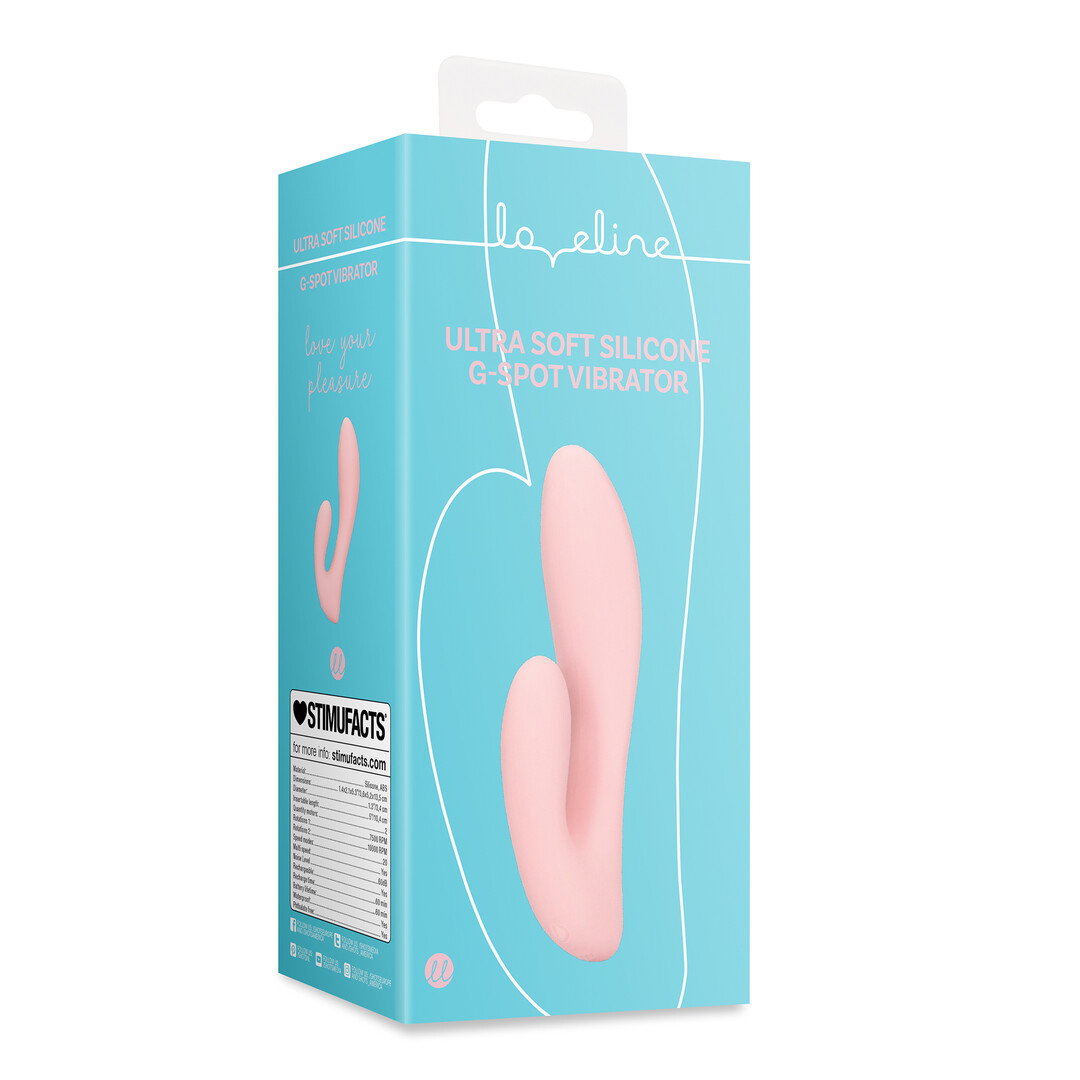 Loveline by Shots Ultra weicher Silikon G-Punkt Vibrator - Cherry Chiffon – Bild 2