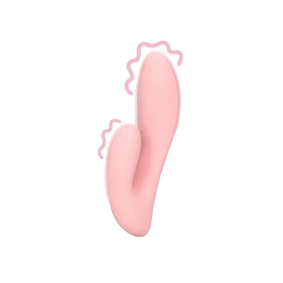 Loveline by Shots Ultra weicher Silikon G-Punkt Vibrator - Cherry Chiffon