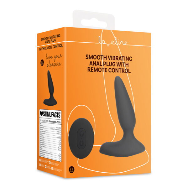 Loveline by Shots Glatter vibrierender Anal Plug mit Fernsteuerung - Licorice Black – Bild 2
