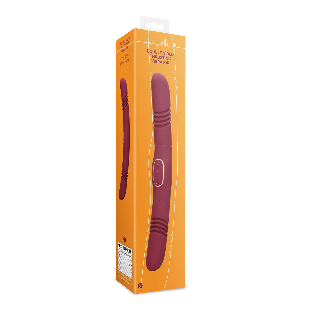 Loveline by Shots Stoßender Doppelvibrator - Merlot Grape – Bild 2