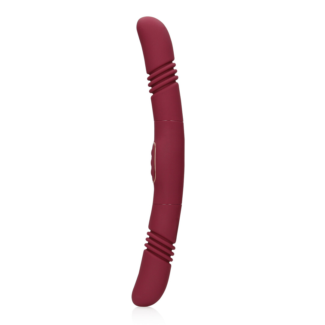 Loveline by Shots Stoßender Doppelvibrator - Merlot Grape – Bild 5