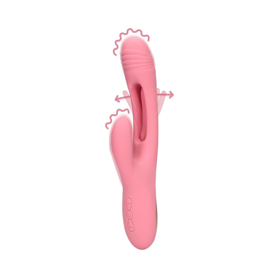 Loveline by Shots Schlagender G-Punkt Rabbit Vibrator - Pink Arabesque
