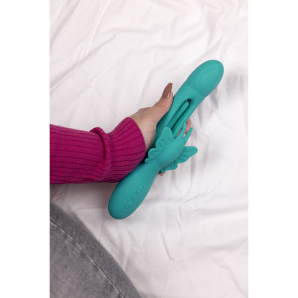 Loveline by Shots Flügelschlagender Butterfly G-Spot Vibrator - Peacock Blue – Bild 6