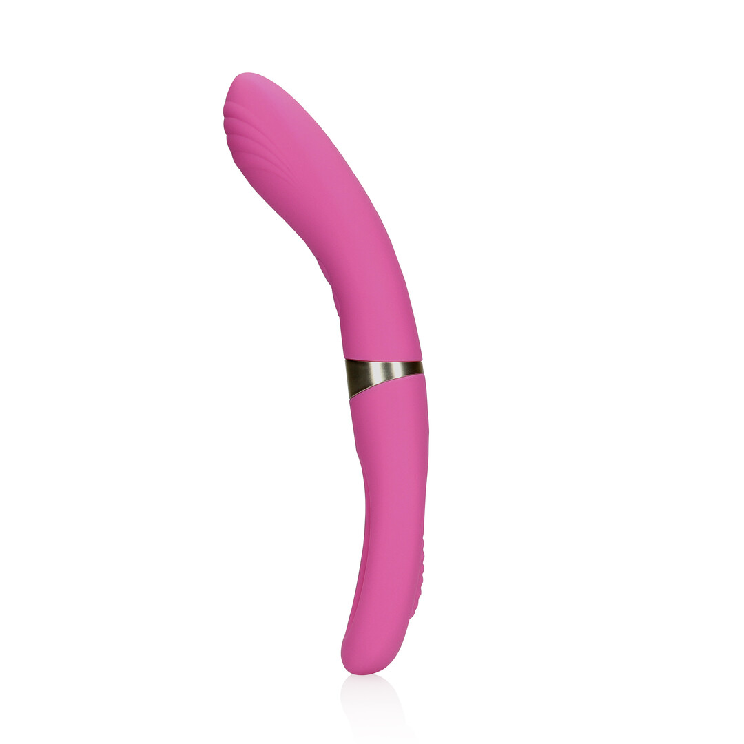 Loveline by Shots Beidseitig verwendbarer G-Spot Vibrator mit Schlagflügel - Exuberant Pink – Bild 5