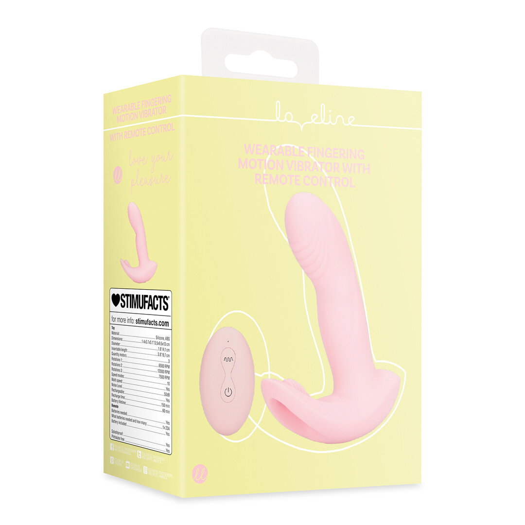 Loveline by Shots Fingerspiel Vibrator mit Fernsteuerung - Cherry Chiffon – Bild 2